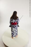 JAPANESE WOMAN IN KIMONO WITH SWORD SAORI 11A